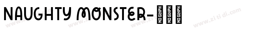 Naughty Monster字体转换
